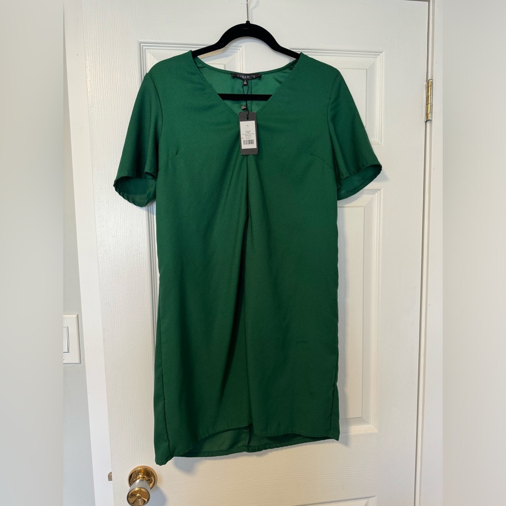 Green Dynamite Shift Dress